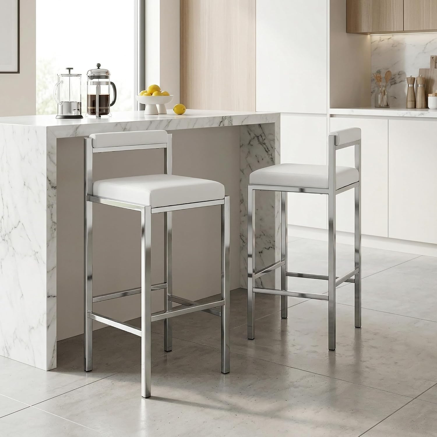 Home Bar Stools - Ensemble de 2 tabourets de bar,
