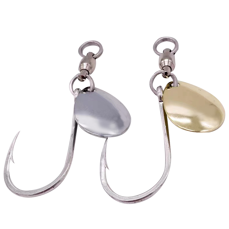 Jigger Double Sided - TAKEDO-Hameçons simples, émerillon à double roulement,