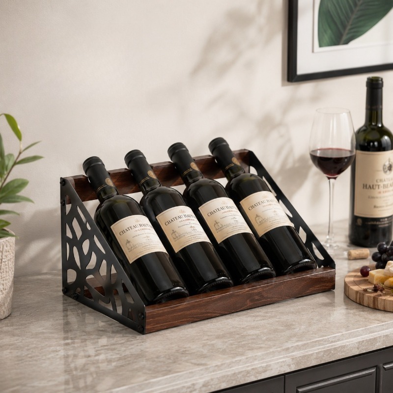 Support à vin en bois pour bar - Home Bar Shelf avis et prix