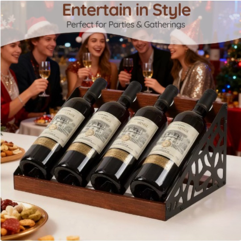 Support à vin en bois pour bar - Home Bar Shelf avis et prix