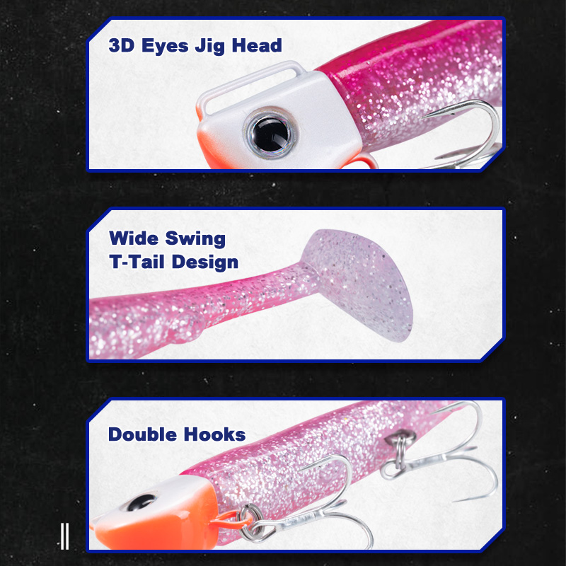 Leurre de pêche souple en méta - Jigger Double Sided avis et prix