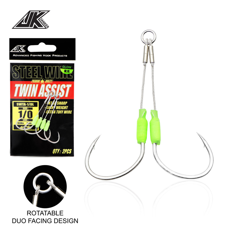 JK-Lot de 5 hameçons de pêche  - Jigger Double Sided avis et prix