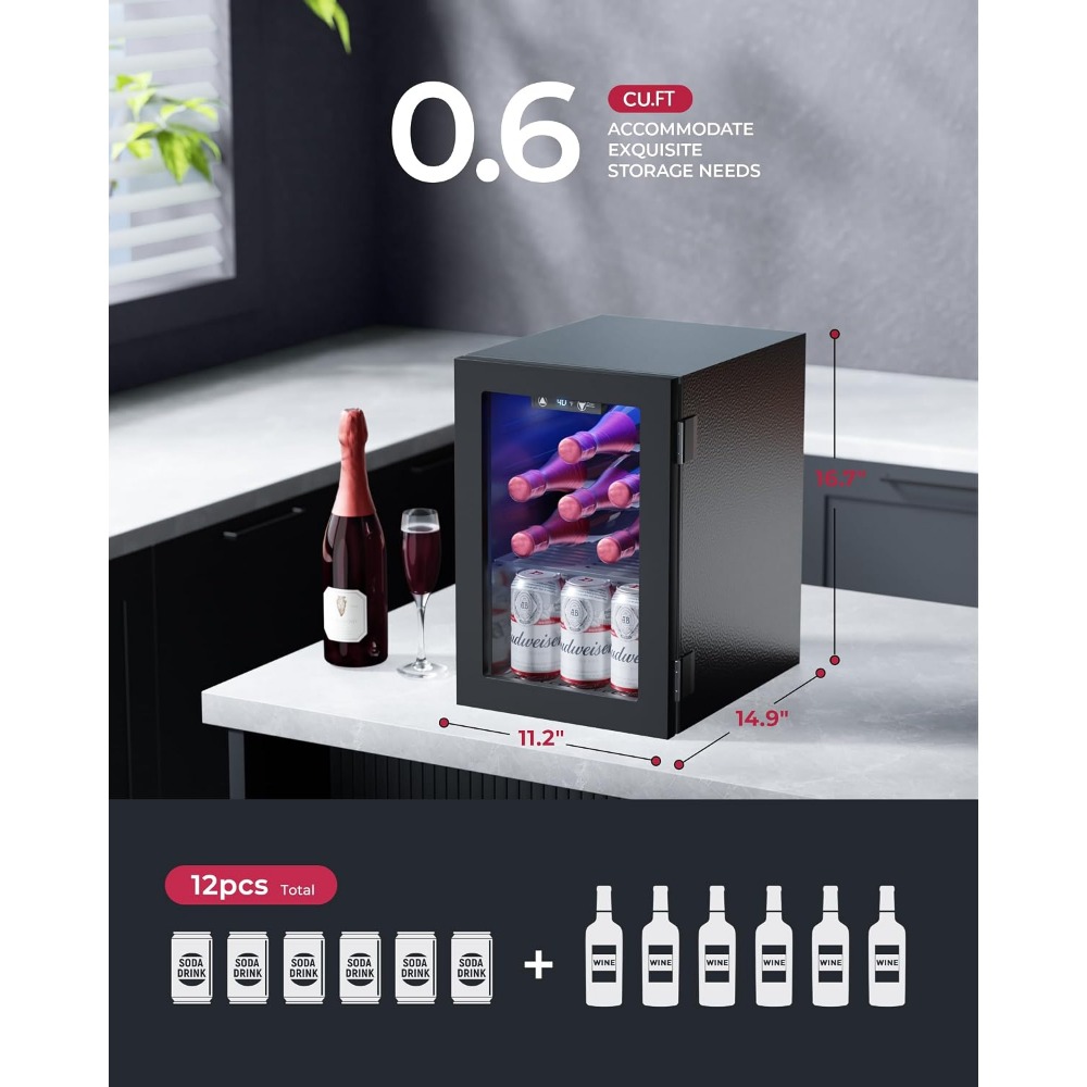 Mini-réfrigérateur pour 24 can - Home Bar Shelf avis et prix