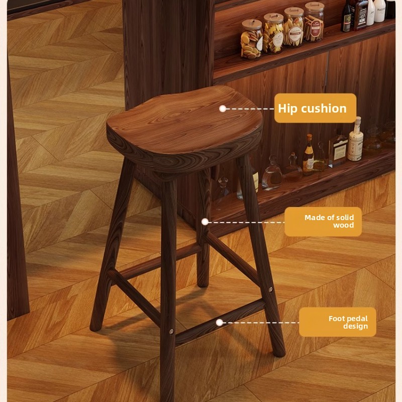 Tabouret de Bar incurvé en boi - Home Bar Seating avis et prix