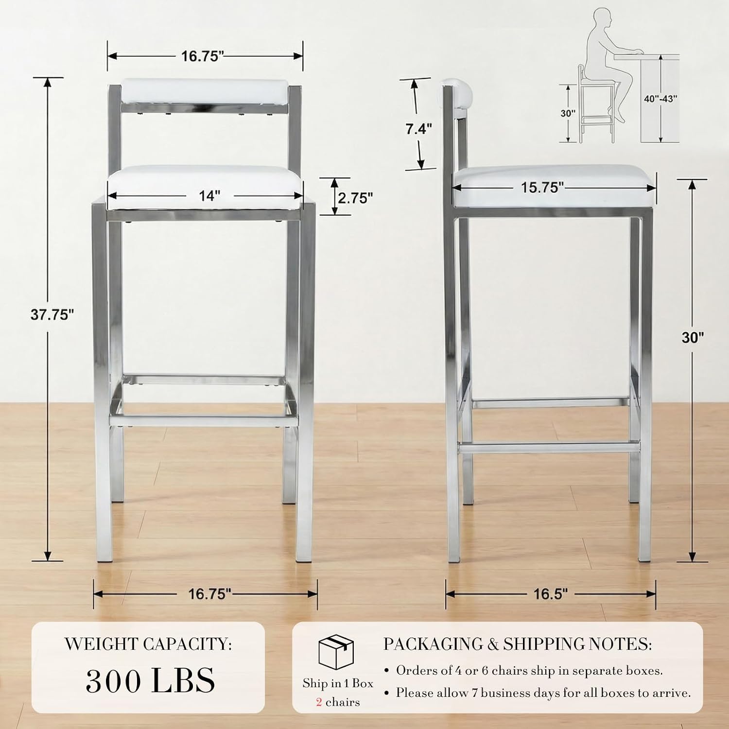 Ensemble de 2 tabourets de bar - Home Bar Stools avis et prix