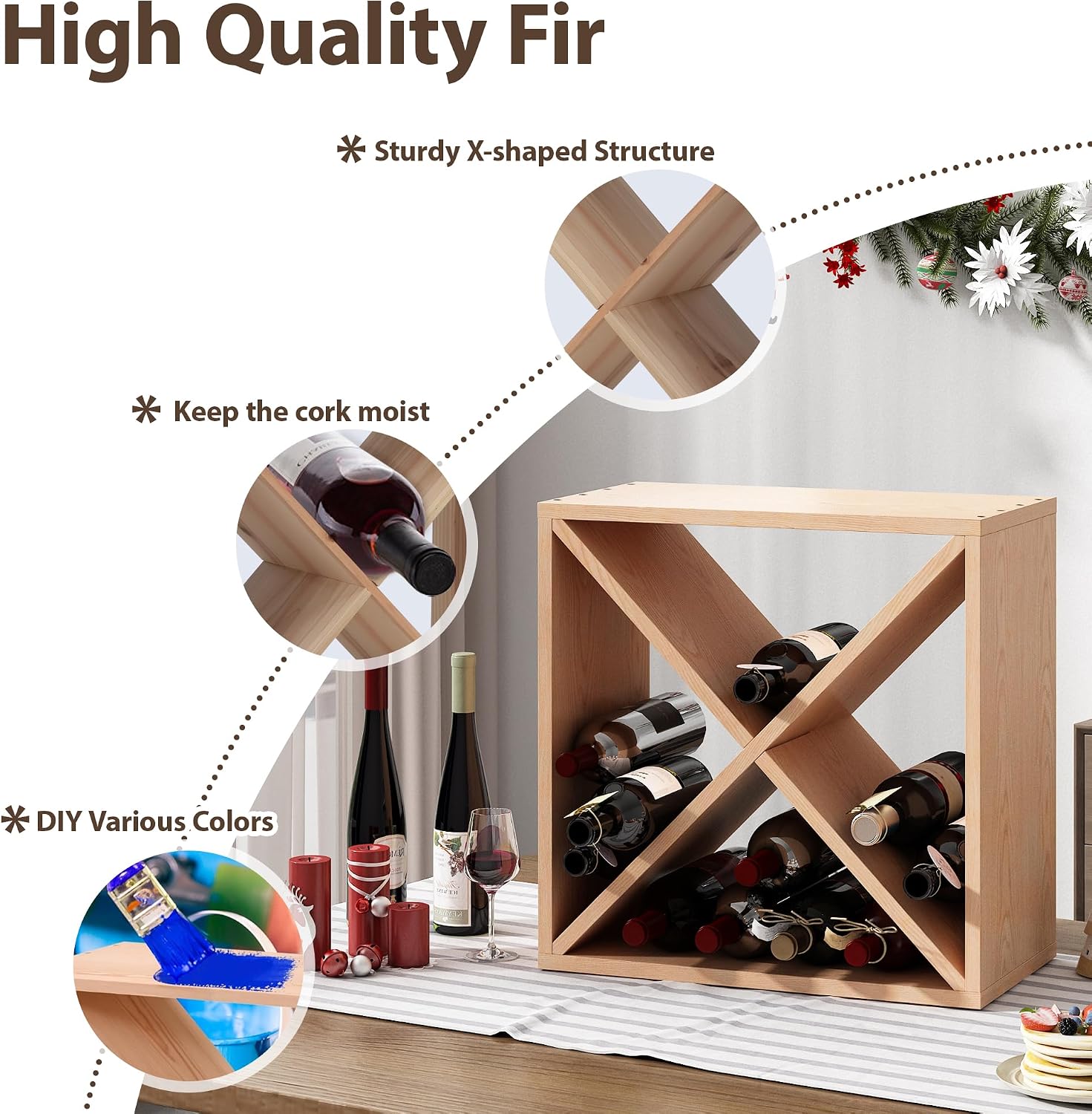 Range-bouteilles pour 96 boute - Home Bar Shelf avis et prix